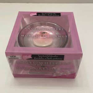 Glade Scented Oil Candles Angel Whispers 1 Glass Holder, 2 Oil Candle Refills